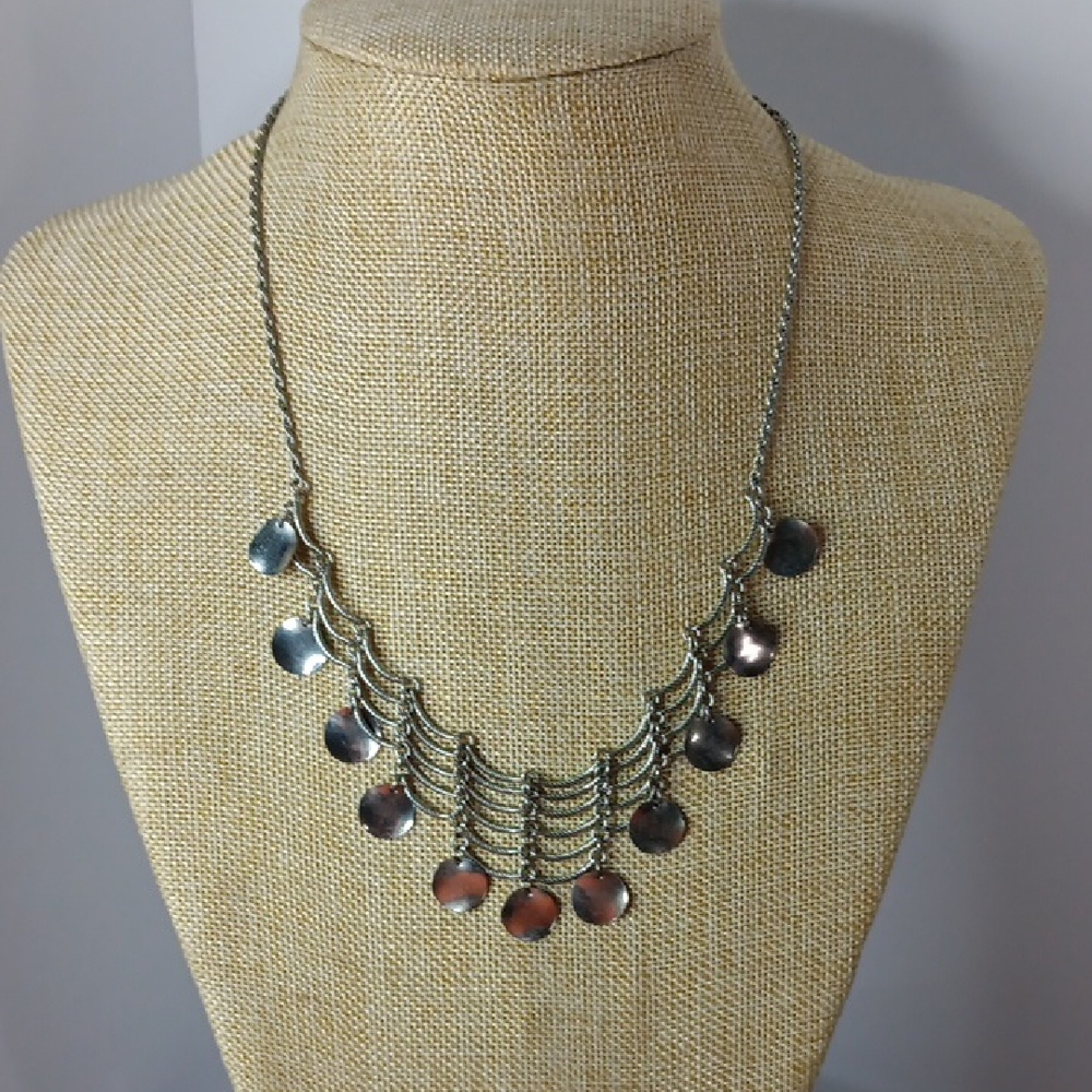 Bijoux Terner Silver Disc Necklace